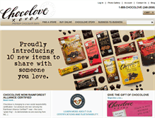 Tablet Screenshot of chocolove.com